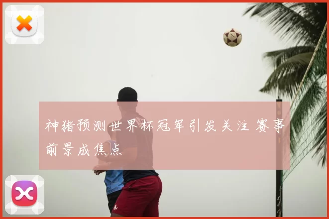 神猪预测世界杯冠军引发关注 赛事前景成焦点