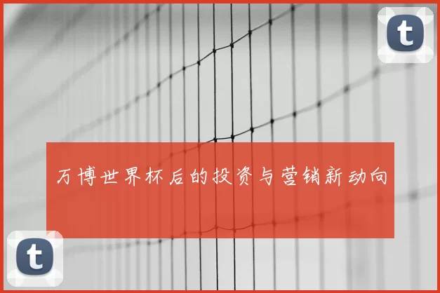 万博世界杯后的投资与营销新动向