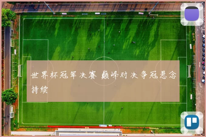 世界杯冠军决赛 巅峰对决争冠悬念持续